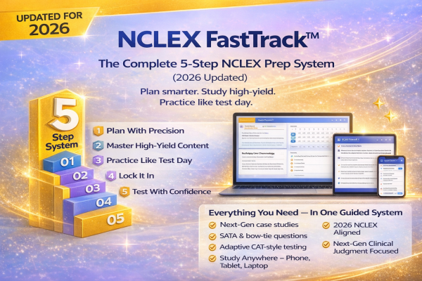 NCLEX FastTrack™  The Proven 5-Step System to Pass the NCLEX with Confidence (NGN-Ready | 2026 Updated)